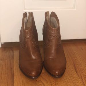 Ugg Fur-Lined Leather Booties